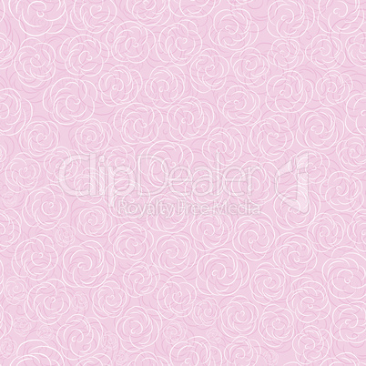 Pink vector rose seamless flower background pattern