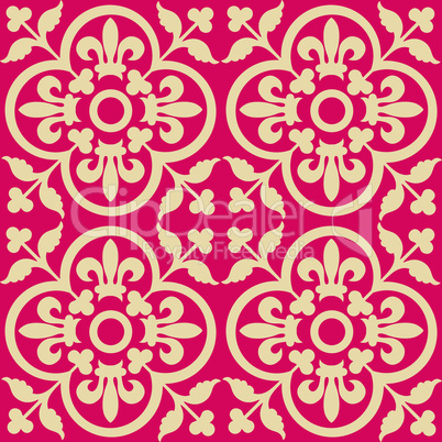 Red royal pattern