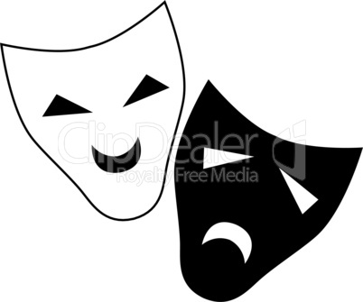 Vector theater mask