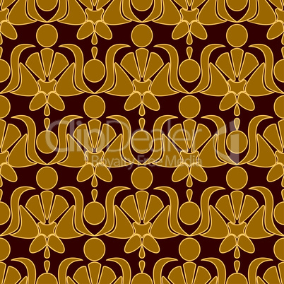 Seamless patterned wallpaper