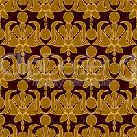 Seamless patterned wallpaper