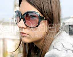 Girl portrait, Padua in sunglasses