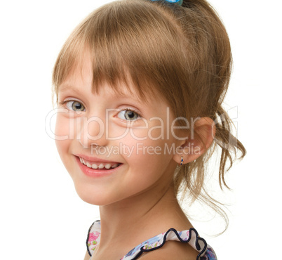 Portrait of a cute little girl