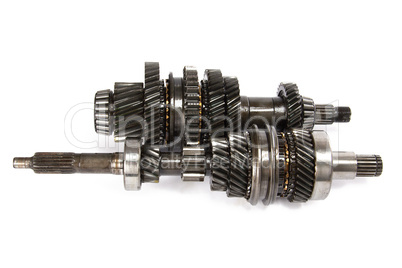Transmission gears , isolated on a white background
