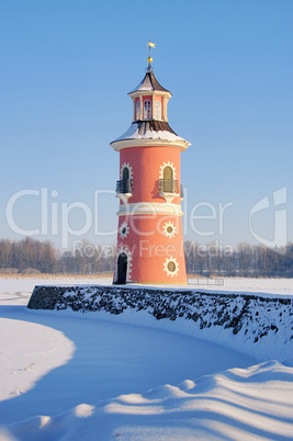 Moritzburg Leuchtturm im Winter - Moritzburg lighthouse in winter 07