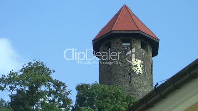 Turm des ehemaligen Schloßes in Auerbach Vogtland