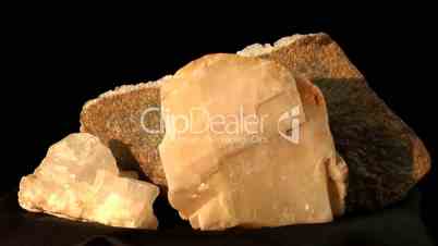 quartz and tiff crystals and basalt with quartz