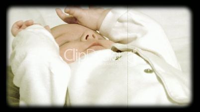 newborn baby stylized at reel movie