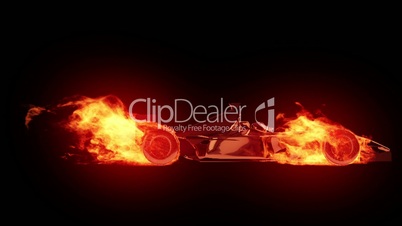 Fire race car