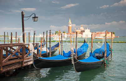 Gondolas at Grand Canal, Venice, Italy