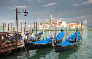 Gondolas at Grand Canal, Venice, Italy