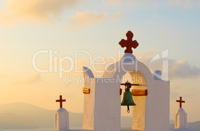 Greek church at Santorini island