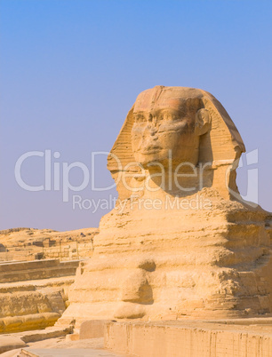 Sphinx and pyramids at Giza, Cairo