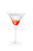 Lychee martini cocktail  isolated on white background