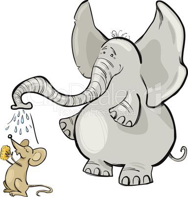 mouse and elephant
