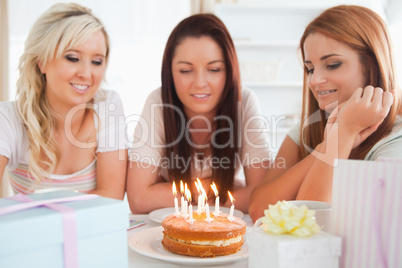 Charming Women celebrating a birthday