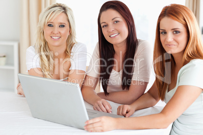 Cute Women sitting at a table learning