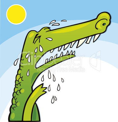 Crying crocodile
