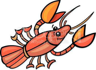 funny crayfish cartoon