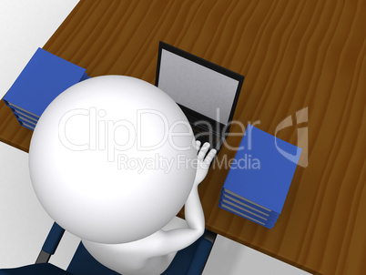 3d man business concept