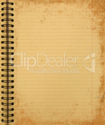 grunge yellow notebook