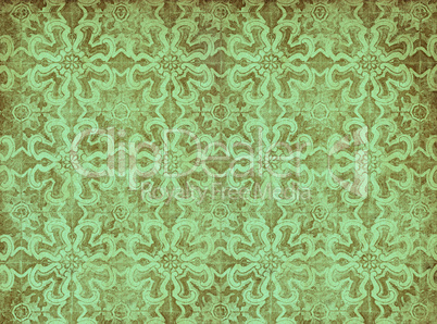 green vintage wallpaper