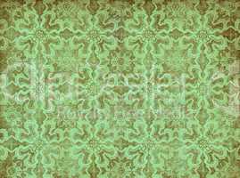 green vintage wallpaper