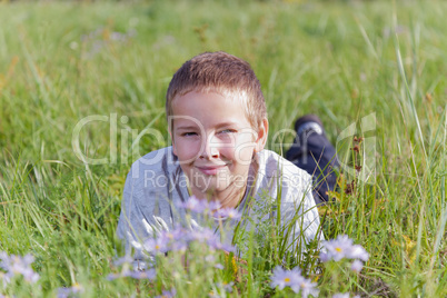 Boy in grass Boy in grass