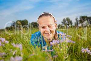 Girl in grass