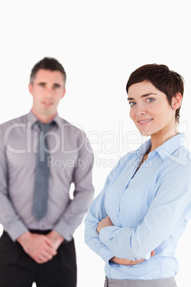 Portrait of office workers posing