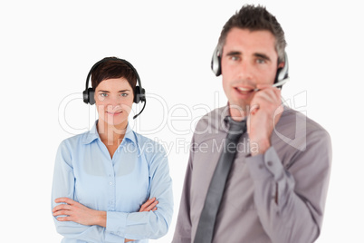 Isolated managers using headsets