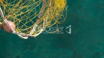 Gelbes Fischernetz