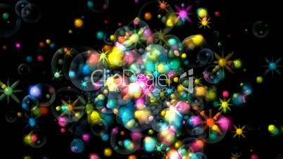 shine stars and soap bubbles,fireworks and waterdrop,falling particle chrismas background,cell and virus.