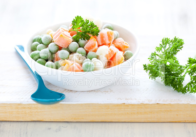 frisches Tiefkühlgemüse / fresh frozen mixed vegetables