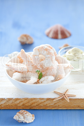 gefrorene Shrimps / frozen shrimps