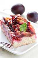 frischer Pflaumenkuchen / fresh plum cake