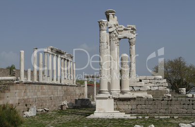 Pergamon - Trajan-Tempel, Türkei