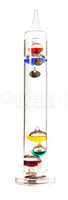 Galileo thermometer on the white