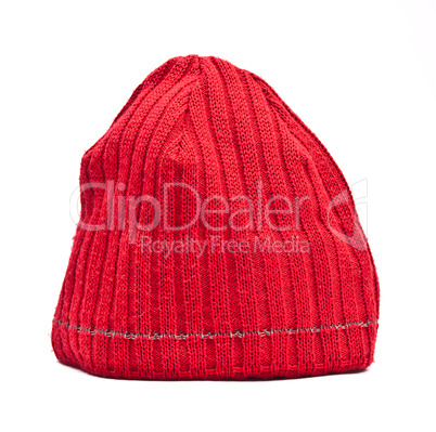 Knitted wool hat