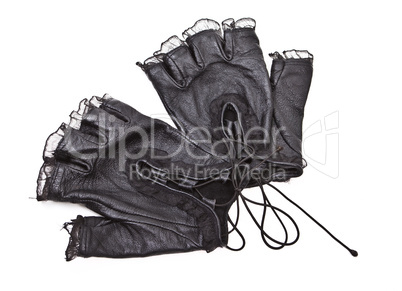 Pair of elegant woman gloves