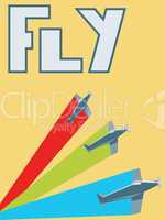 Retro fly poster