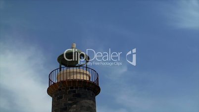 old rusty lighthouse timelapse