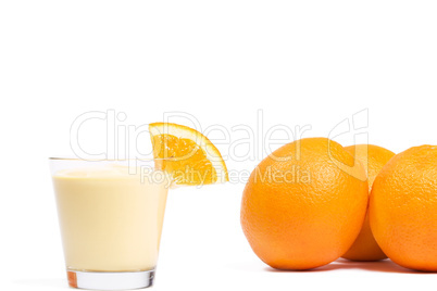 milchshake mit orangen