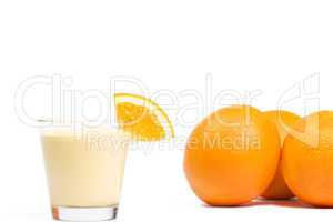 milchshake mit orangen