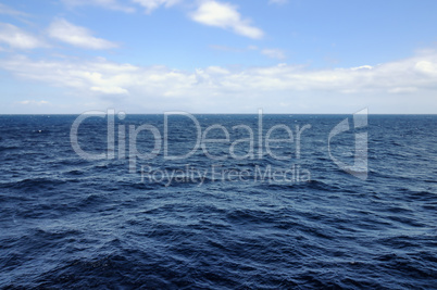 blue sea and sky horizon background