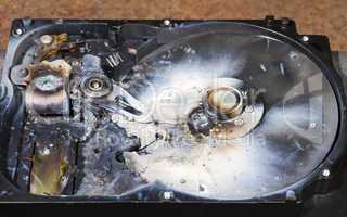 destroyed hard drive