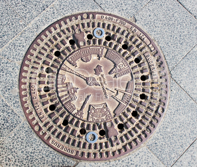Sewer manhole in Berlin