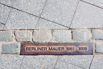 Place of the Berlin wall.