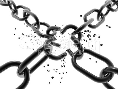 3D chain breaking