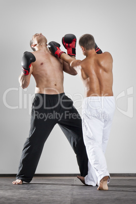 two men fighting